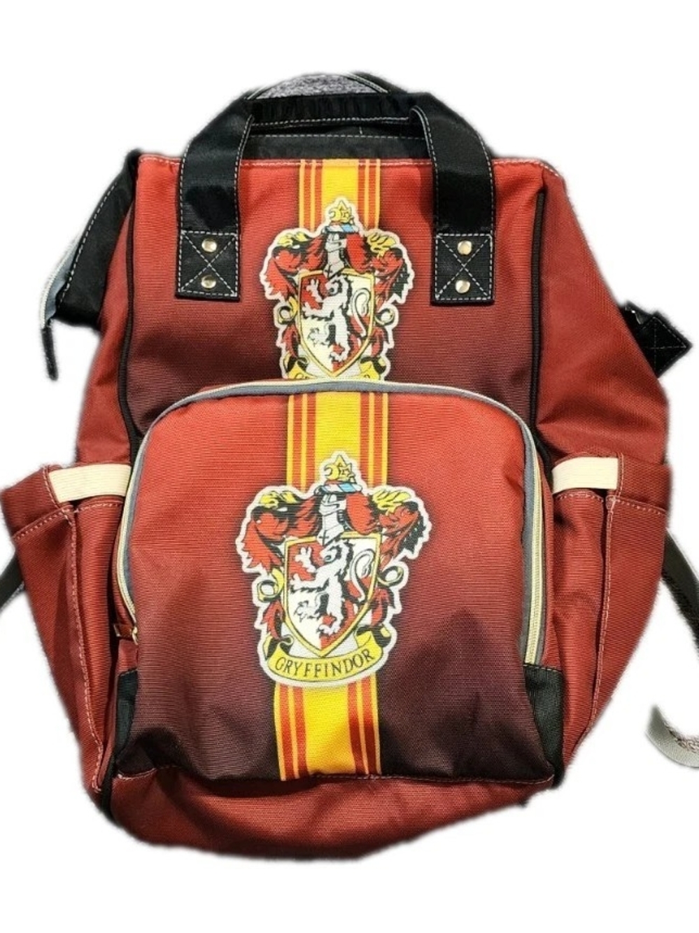 Harry Potter Hogwarts Gryffindor House Red Black Gold Backpack Laptop Bag School